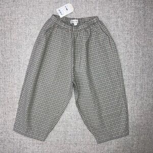 Bene Bene Kids Casual Olive Check Trousers 4T NWT